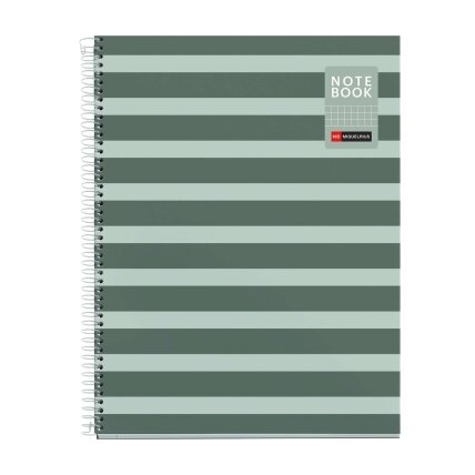 Sąsiuvinis su spirale APLI, A4, 80 lapų, langeliais, Moss Sąsiuvinis su spirale APLI, A4, 80 lapų, langeliais, Moss