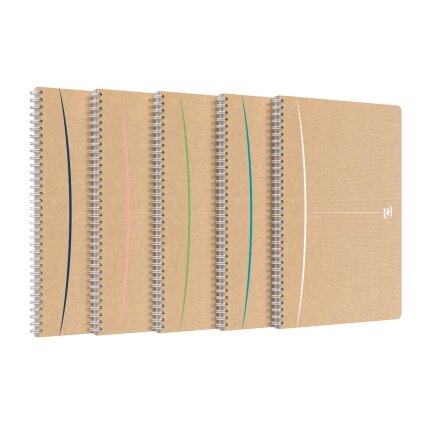 Sąsiuvinis su spirale OXFORD Touareg, A4, perdibto popier., 100 lapų, langeliais 5 Sąsiuvinis su spirale OXFORD Touareg, A4, perdibto popier., 100 lapų, langeliais 5