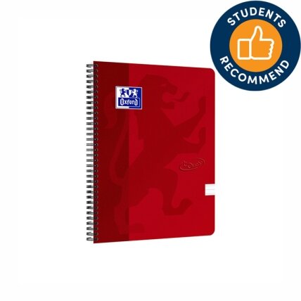 Sąsiuvinis su spirale OXFORD TOUCH, A4+, 70 lapų, linijomis, raudona sp. Sąsiuvinis su spirale OXFORD TOUCH, A4+, 70 lapų, linijomis, raudona sp.