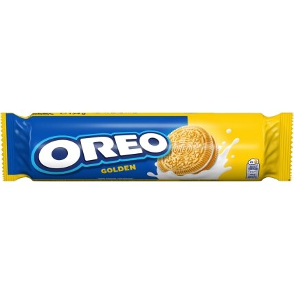 Sausainiai OREO Golden vanilės skonio įdaru, 154 g Sausainiai OREO Golden vanilės skonio įdaru, 154 g