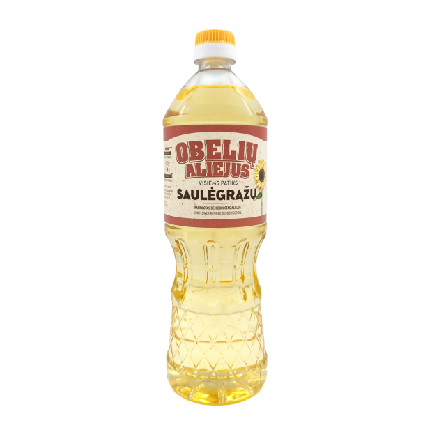 Saulėgrąžų aliejus OBELIŲ, rafinuotas, 0,9l Saulėgrąžų aliejus OBELIŲ, rafinuotas, 0,9l