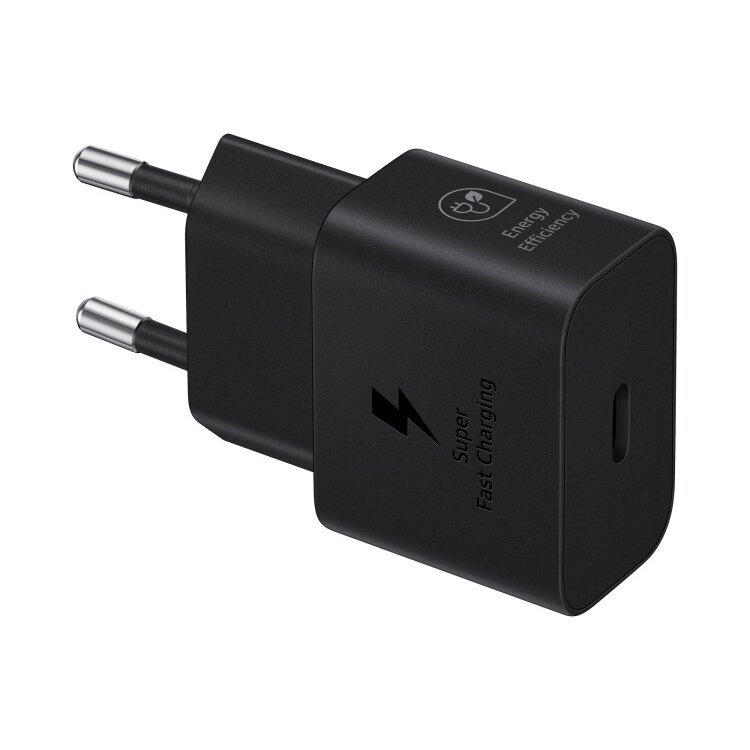 Samsung EP-T2510 25W AC Maitinimo adapteris USB-C + Kabelis USB-C, Juoda