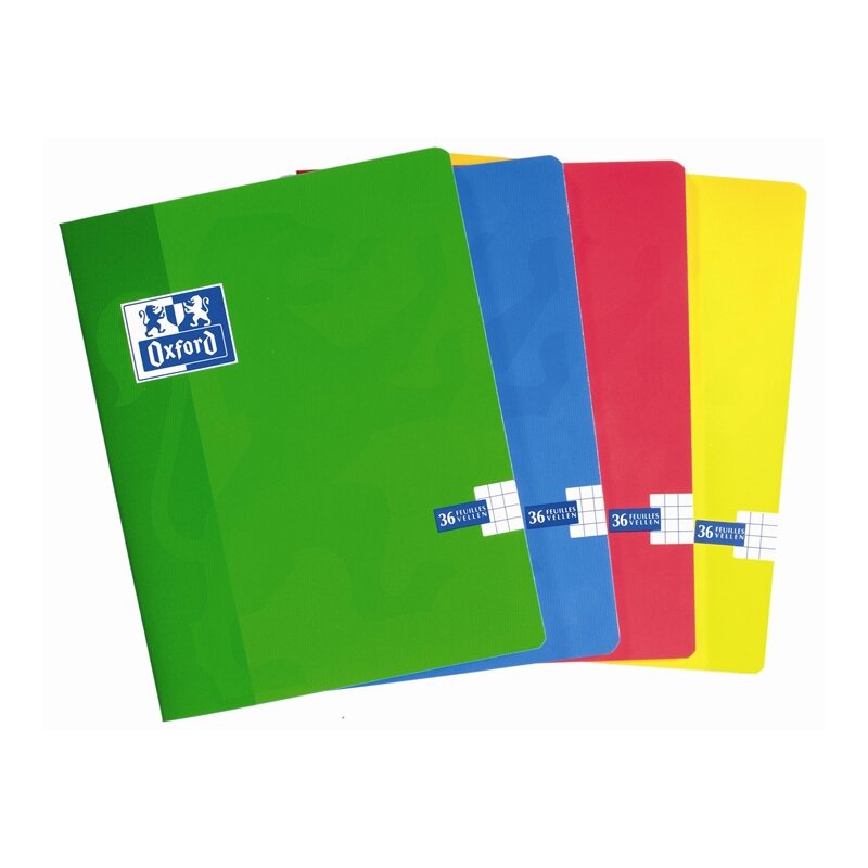 Sąsiuvinis segtas OXFORD, A5, 16,5 x 21 cm, langeliais, 36 lapai Sąsiuvinis segtas OXFORD, A5, 16,5 x 21 cm, langeliais, 36 lapai
