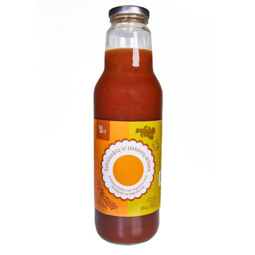Šaltalankių ir imbiero arbata SKANOVĖ, 900 g / 750 ml