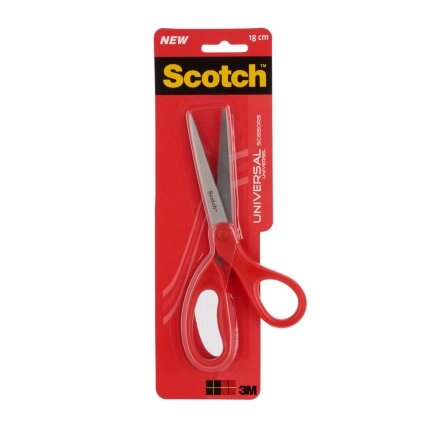 Scotch™ universalios žirklės, raudonos, 18 cm Scotch™ universalios žirklės, raudonos, 18 cm