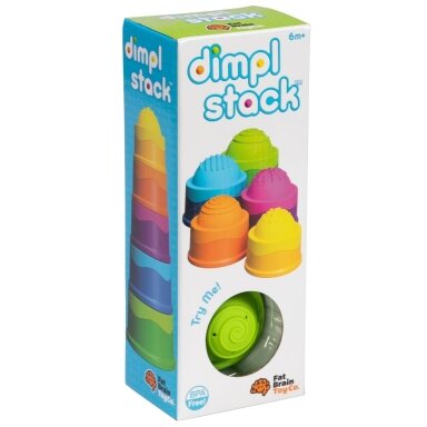 Sensorinis žaislas „Dimpl Stack“ Sensorinis žaislas „Dimpl Stack“