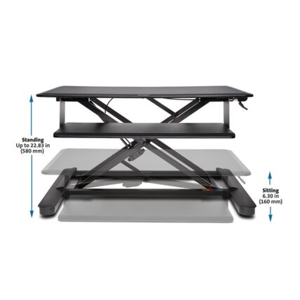 Sėdima-stovima darbo vieta KENSINGTON SmartFit, juoda sp. 1 Sėdima-stovima darbo vieta KENSINGTON SmartFit, juoda sp. 1