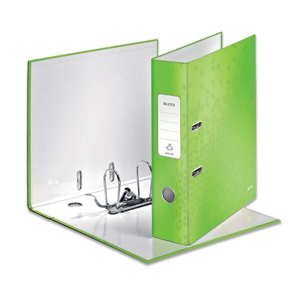 Segtuvas LEITZ WOW 180°, A4, 80mm žalia sp. Segtuvas LEITZ WOW 180°, A4, 80mm žalia sp.