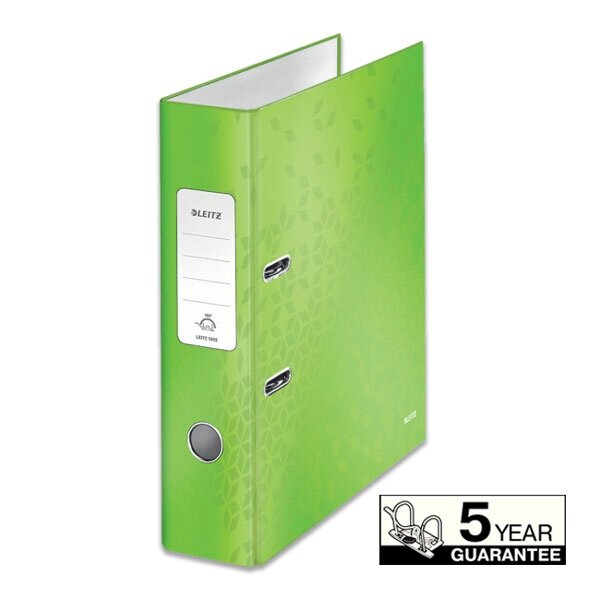Segtuvas LEITZ WOW 180°, A4, 80mm žalia sp. 1 Segtuvas LEITZ WOW 180°, A4, 80mm žalia sp. 1