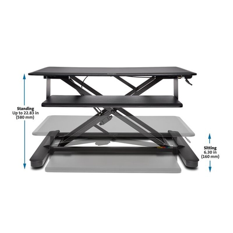 Sėdima-stovima darbo vieta KENSINGTON SmartFit, juoda sp. 1