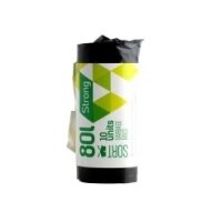 Šiukšlių maišas SORTEX, juodas 80 L x 10 vnt. 30MK