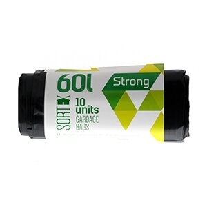 Šiukšlių maišai SORTEX, 60 L, 10 vnt., 30 mkr, LDPE, 60 x 75 cm, juodos sp. Šiukšlių maišai SORTEX, 60 L, 10 vnt., 30 mkr, LDPE, 60 x 75 cm, juodos sp.