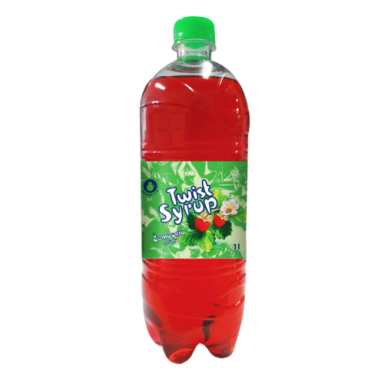 Sirupas TWIST žemuogių skonio, 1 l Sirupas TWIST žemuogių skonio, 1 l