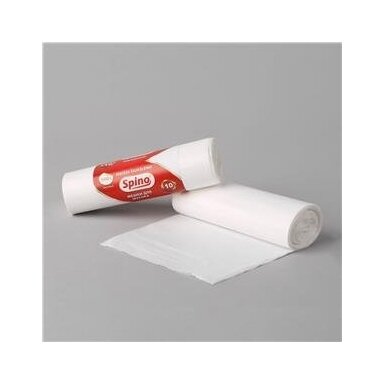 Šiukšlių maišai, 100 l, 10 vnt, LDPE, 50 mic, 75x95 cm, balti