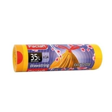 Šiukšlių maišai PACLAN aromatizuoti, užrišami, 35 l,14 vnt. Šiukšlių maišai PACLAN aromatizuoti, užrišami, 35 l,14 vnt.