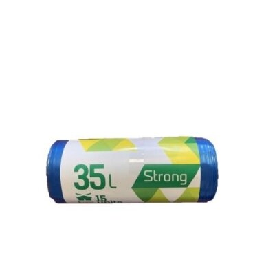 Šiukšlių maišai SORTEX, 35 l, 30 mk, 50 x 60 cm, mėlyni, 15 vnt Šiukšlių maišai SORTEX, 35 l, 30 mk, 50 x 60 cm, mėlyni, 15 vnt