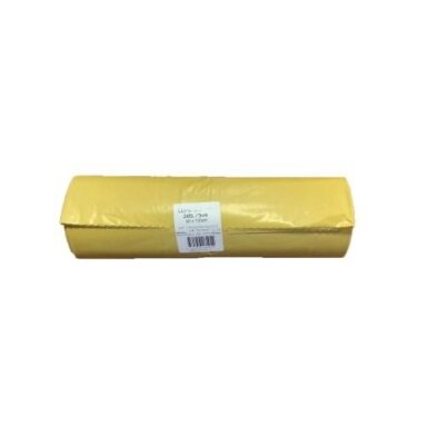 Šiukšlių maišas, 240 l, 50 mk,geltoni, 90 x 120 cm, 5 vnt.