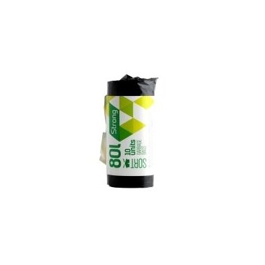 Šiukšlių maišas SORTEX, juodas 80 L x 10 vnt. 30MK Šiukšlių maišas SORTEX, juodas 80 L x 10 vnt. 30MK