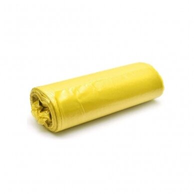 Šiukšlių maišai 160L/20 vnt., geltonos spalvos
