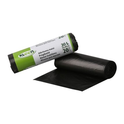 Šiukšlių maišai MULTIPACK 30l, 10 mik., 20 vnt., juodi Šiukšlių maišai MULTIPACK 30l, 10 mik., 20 vnt., juodi