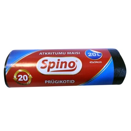 Šiukšlių maišai SPINO, HDPE, 20L, Šiukšlių maišai SPINO, HDPE, 20L,