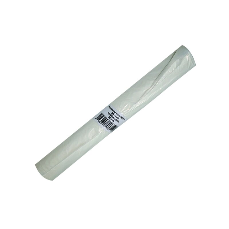 Šiukšlių maišai, 50 l, 20 vnt, HDPE, 8 mic, 62x80 cm, balti 1 Šiukšlių maišai, 50 l, 20 vnt, HDPE, 8 mic, 62x80 cm, balti 1