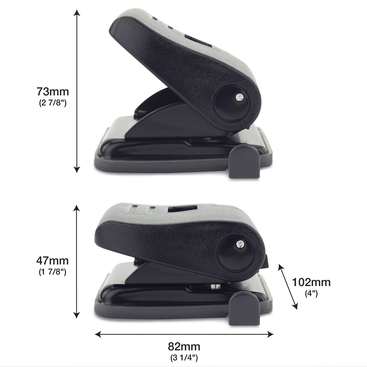 Skylmuša RAPESCO ECO Medium, 2 skylių, 22 lapų, juoda 2 Skylmuša RAPESCO ECO Medium, 2 skylių, 22 lapų, juoda 2