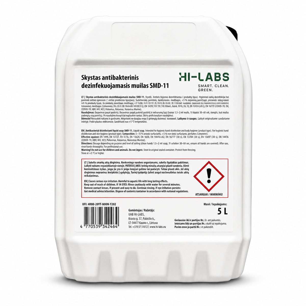 Skystas muilas HIGĖJA, SMD-11, dezinfekuojantis,5 l