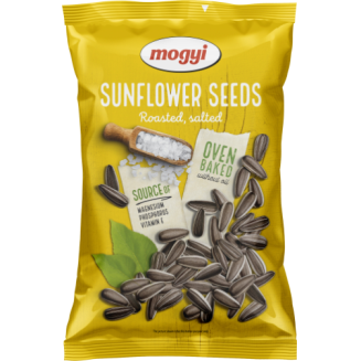 Skrudintos saulėgrąžų sėklos MOGYI, sūdytos, geltonas pakelis, 150 g
