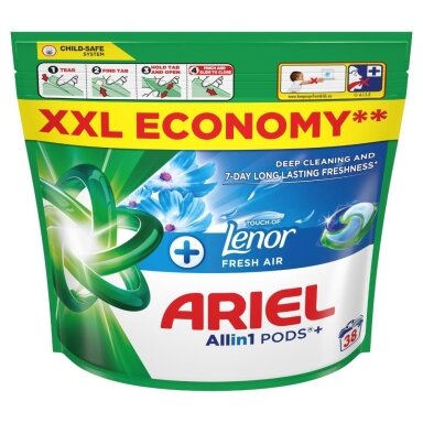Skalbimo kapsulės ARIEL Spring Awak., 38 skalb.