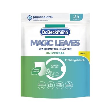 Skalbimo lapeliai Dr.Beckmann Magic Leaves, universalūs, 25 vnt