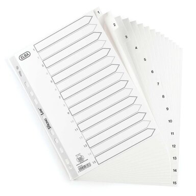 Skiriamieji lapai ELBA Strong-Line , 1-15, A4, PP Skiriamieji lapai ELBA Strong-Line , 1-15, A4, PP