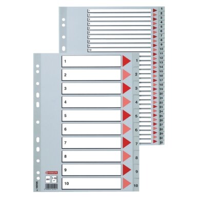 Skiriamieji lapai ESSELTE, 1-20, A4, PP Skiriamieji lapai ESSELTE, 1-20, A4, PP