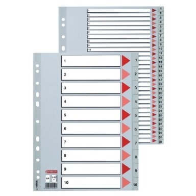 Skiriamieji lapai ESSELTE, 1-31, A4, PP Skiriamieji lapai ESSELTE, 1-31, A4, PP