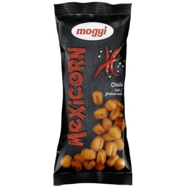Skrudinti kukurūzai MOGYI Mexicorn, aitriųjų paprikų skonio, 55g Skrudinti kukurūzai MOGYI Mexicorn, aitriųjų paprikų skonio, 55g