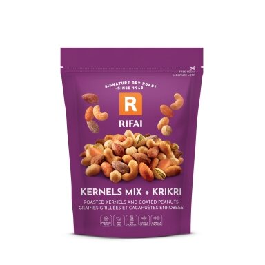 Skrudintų riešutų mišinys, RIFAI, PEANUT KRIKRI, sūdytas, 250 g Skrudintų riešutų mišinys, RIFAI, PEANUT KRIKRI, sūdytas, 250 g