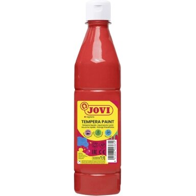 Skystas guašas buteliuke JOVI 1000 ml,  raudona sp. (vermillion)