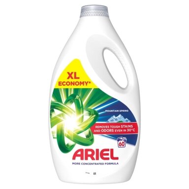 Skystas skalbiklis ARIEL Mountain Spring, 60 skalb., 2,7 l