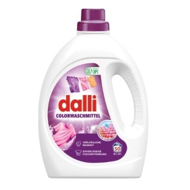Skystas skalbiklis DALLI, spalvų audiniams 2,25 l (50 skalbimai) Skystas skalbiklis DALLI, spalvų audiniams 2,25 l (50 skalbimai)
