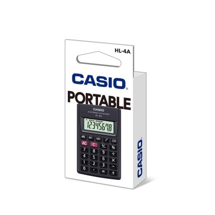 Skaičiuotuvas CASIO HL-4A, 56 x 87 x 8.6 mm 2 Skaičiuotuvas CASIO HL-4A, 56 x 87 x 8.6 mm 2