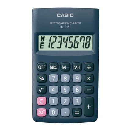 Skaičiuotuvas CASIO HL-815L, 69.5 x 118 x 18 mm, juoda Skaičiuotuvas CASIO HL-815L, 69.5 x 118 x 18 mm, juoda