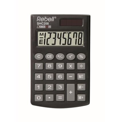 Skaičiuotuvas kišeninis Rebell SHC208 1 Skaičiuotuvas kišeninis Rebell SHC208 1