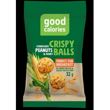 Skrudintų avižų užkandis GOOD CALORIES, su sūdytais žemės riešutais, 32 g Skrudintų avižų užkandis GOOD CALORIES, su sūdytais žemės riešutais, 32 g
