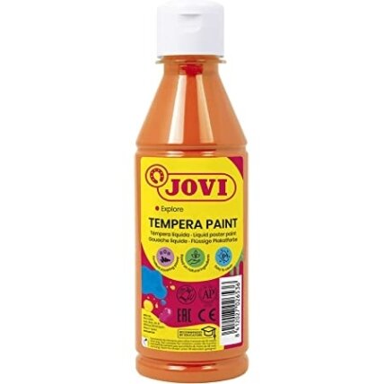 Skystas guašas buteliuke JOVI, 500 ml, oranžinė sp. 1 Skystas guašas buteliuke JOVI, 500 ml, oranžinė sp. 1