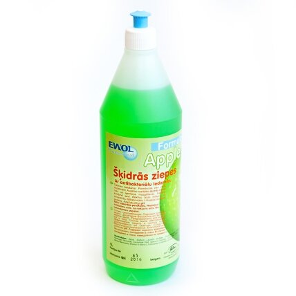 Skystas muilas EWOL, obuolių kvapo, 1 l Skystas muilas EWOL, obuolių kvapo, 1 l