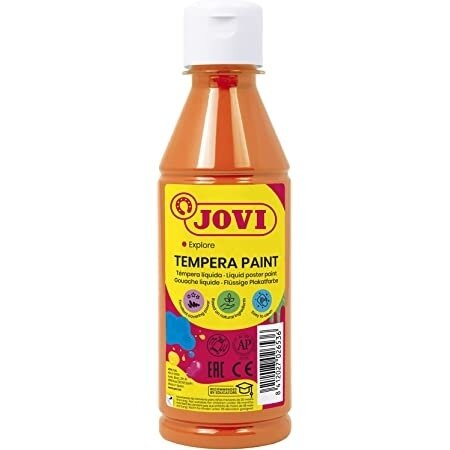 Skystas guašas buteliuke JOVI, 500 ml, oranžinė sp. 1 Skystas guašas buteliuke JOVI, 500 ml, oranžinė sp. 1