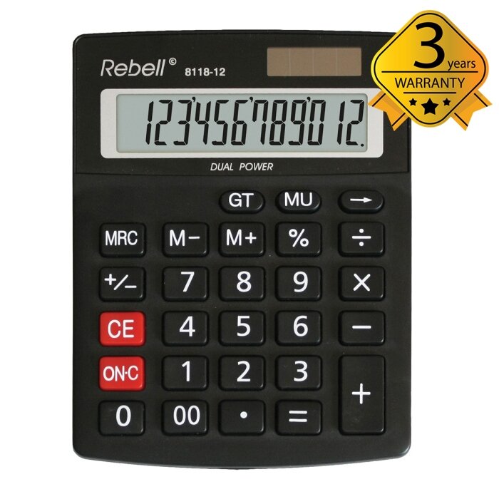 Skaičiuotuvas mažas stalinis Rebell 8118-12 Skaičiuotuvas mažas stalinis Rebell 8118-12