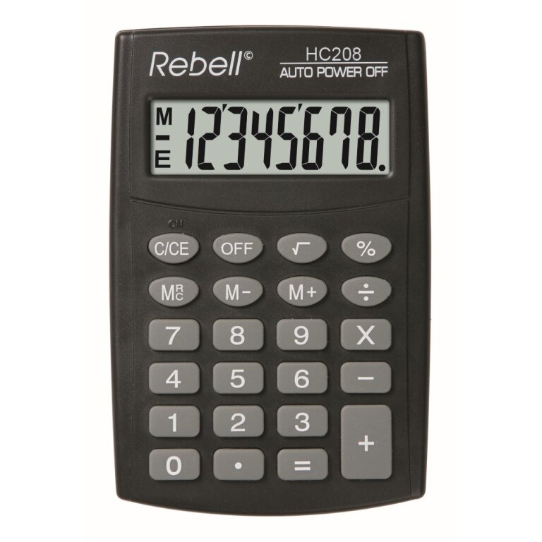 Skaičiuotuvas kišeninis Rebell HC208 1 Skaičiuotuvas kišeninis Rebell HC208 1