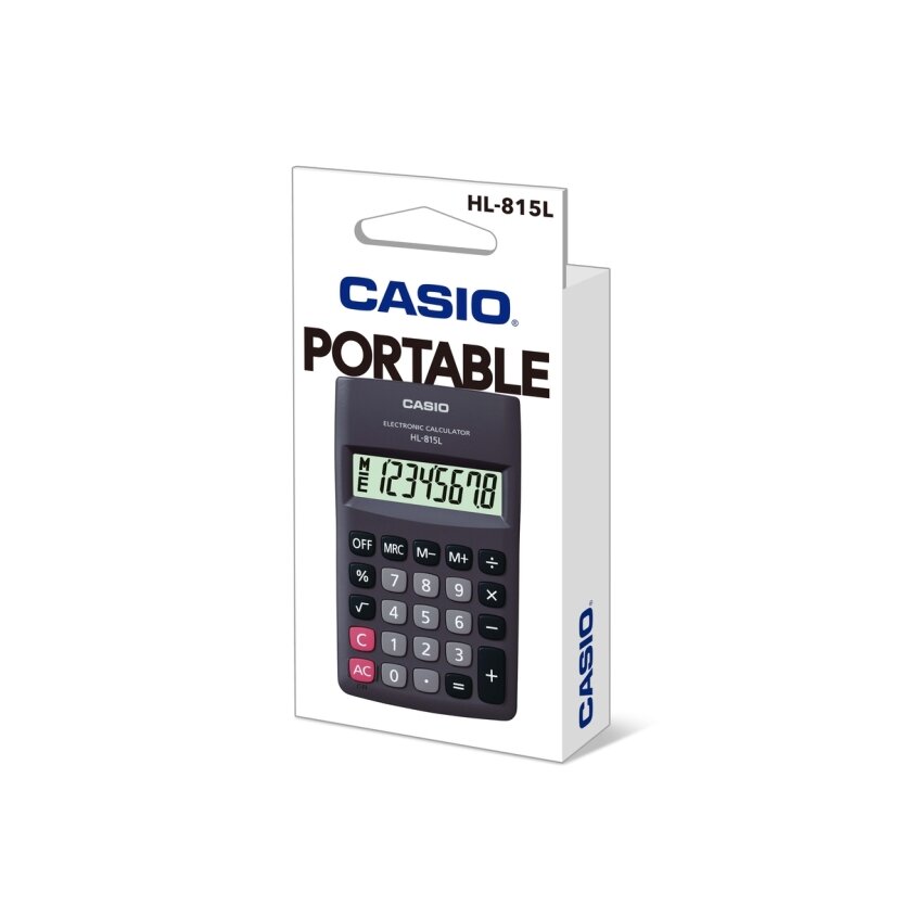 Skaičiuotuvas CASIO HL-815L, 69.5 x 118 x 18 mm, juoda 2 Skaičiuotuvas CASIO HL-815L, 69.5 x 118 x 18 mm, juoda 2