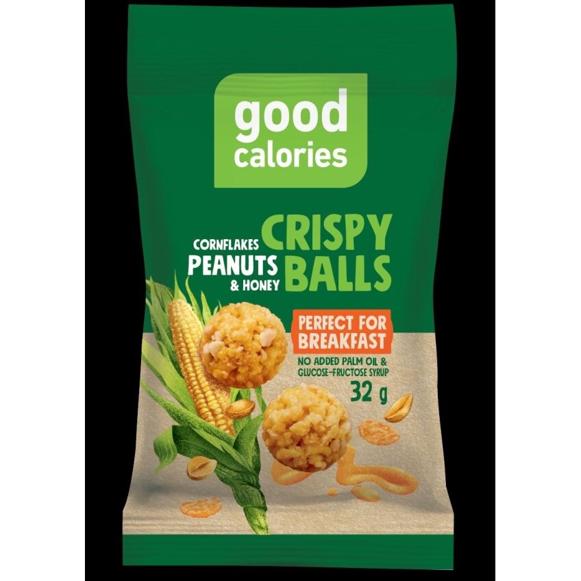 Skrudintų avižų užkandis GOOD CALORIES, su sūdytais žemės riešutais, 32 g Skrudintų avižų užkandis GOOD CALORIES, su sūdytais žemės riešutais, 32 g